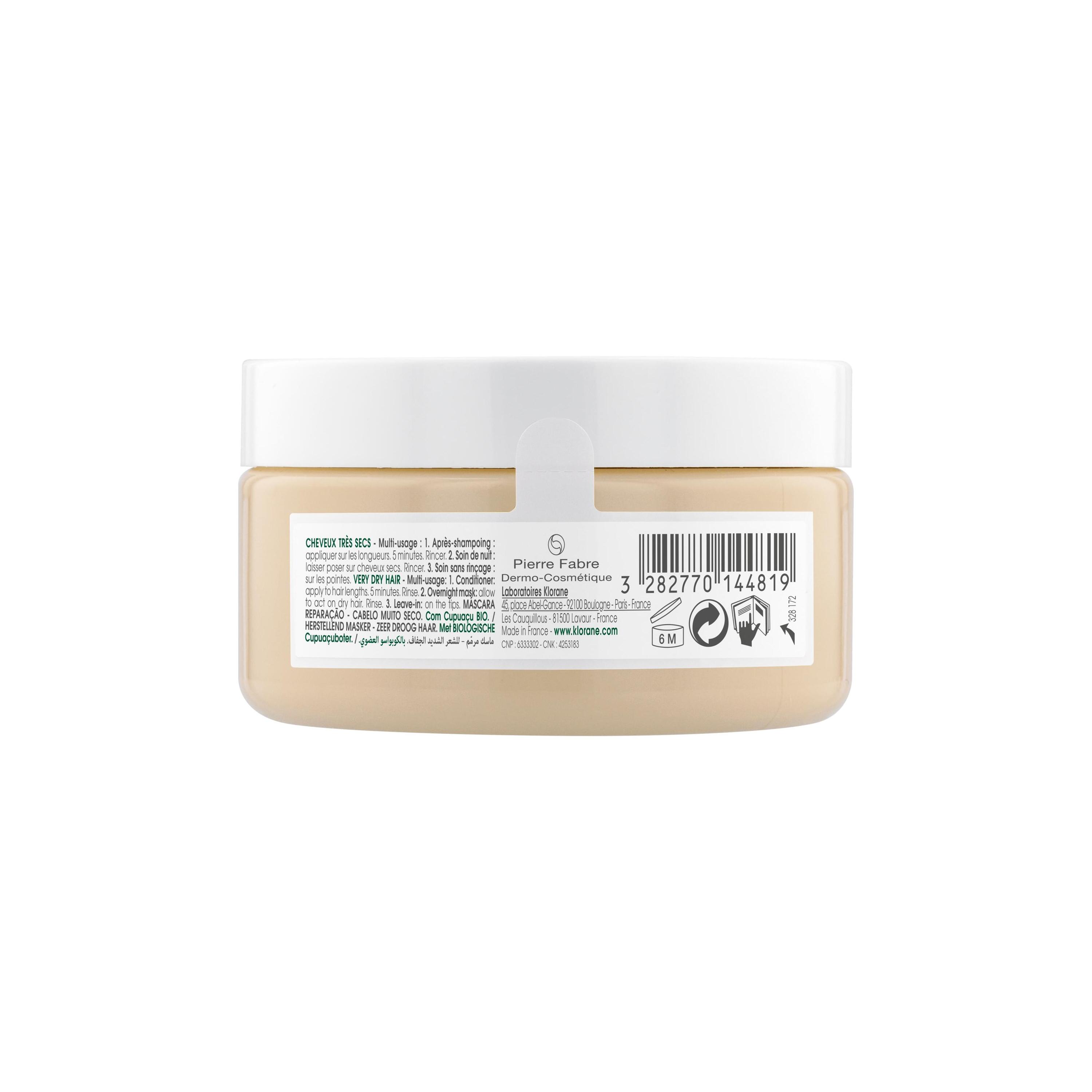 Klorane - Maschera 3 In 1 Per Capelli Al Cupuaçu Bio 150 ml