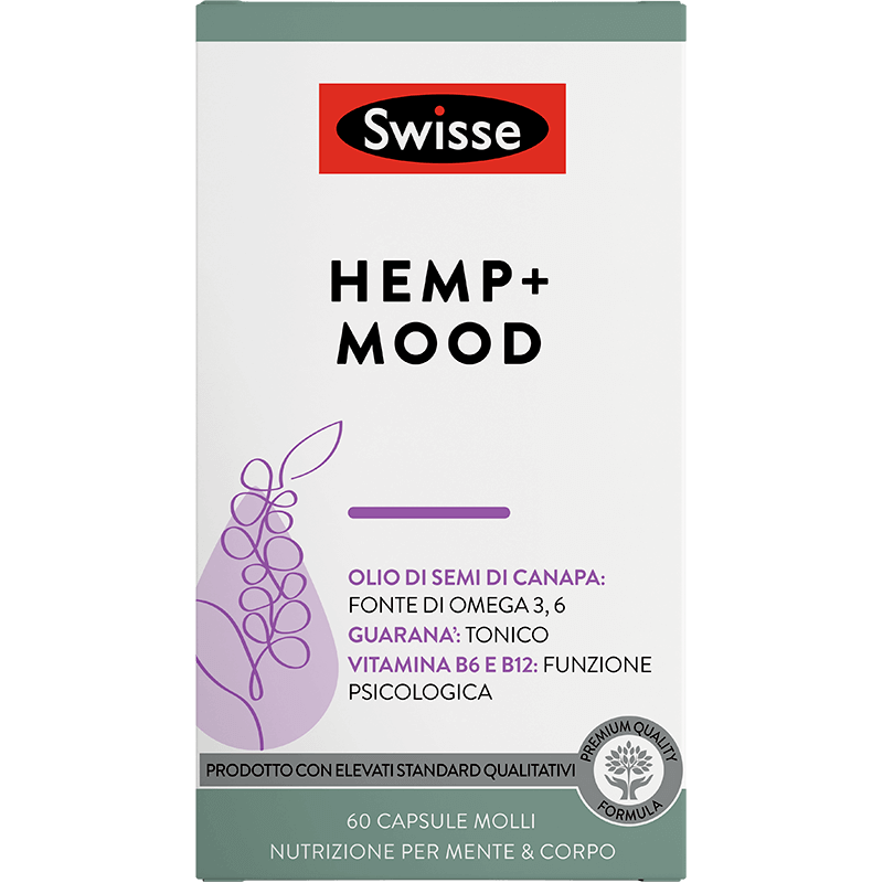 Swisse Hemp MOOD Integratore Energizzante 60cps molli