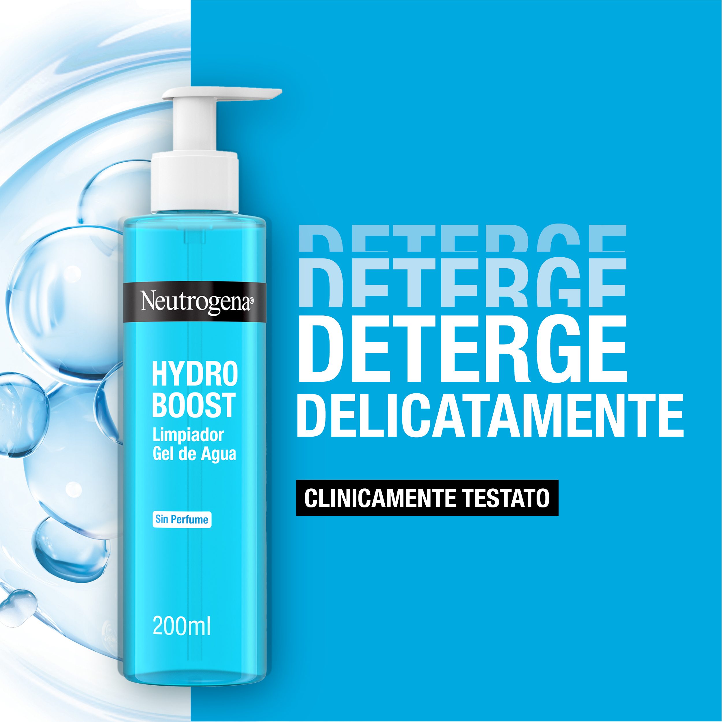 Neutrogena Hydro Boost Acqua Gel Detergente Senza Profumo 200 ml, Detergente schiumogeno struccante Neutrogena Hydro Boost Acqua Gel Detergente Senza Profumo 200 ml, Detergente schiumogeno struccante