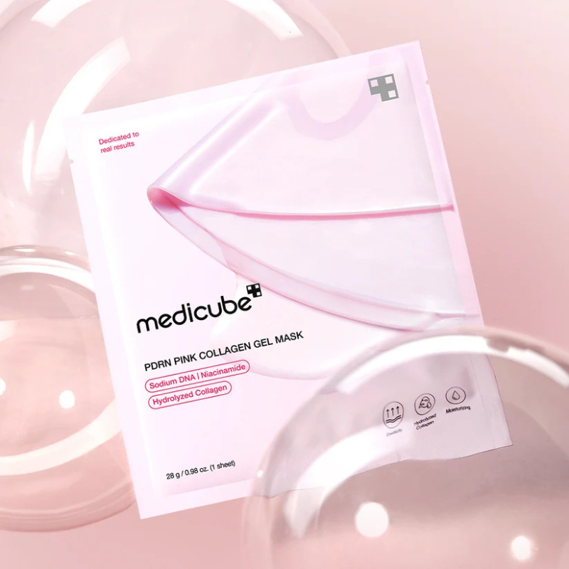 Medicube Salmon PDRN Pink Collagen Jelly Gel Mask - Maschera Illuminante Viso