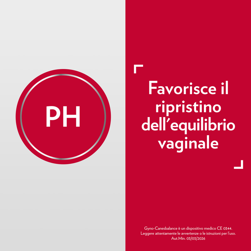 Gyno-Canesbalance, Gel Vaginale, in caso di Vaginosi Batterica, Infezioni Vaginali, 7 Flaconcini Applicatori Monouso