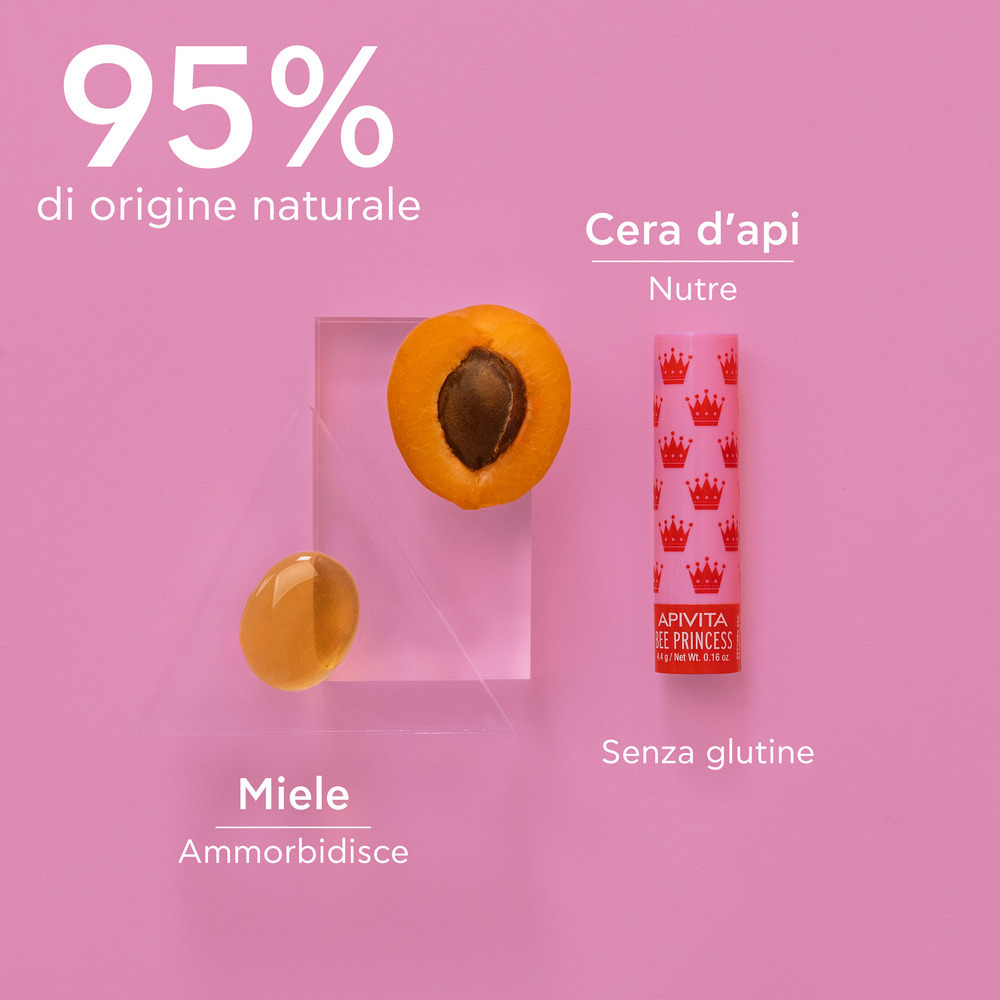 Apivita Bee Princess - Balsamo Labbra Per Bambini 4,4 g