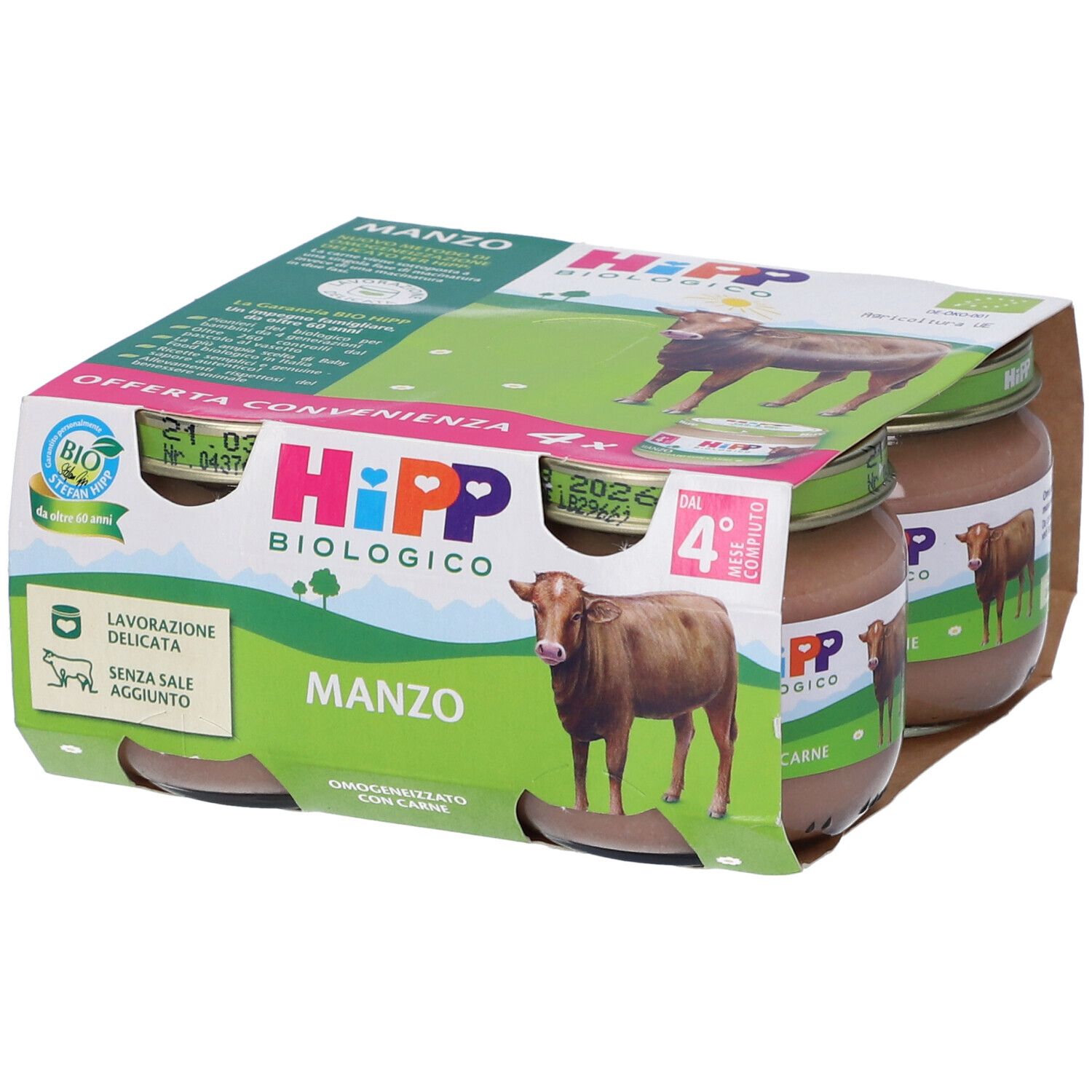 HIPP BIO OMOG MANZO 4X80G