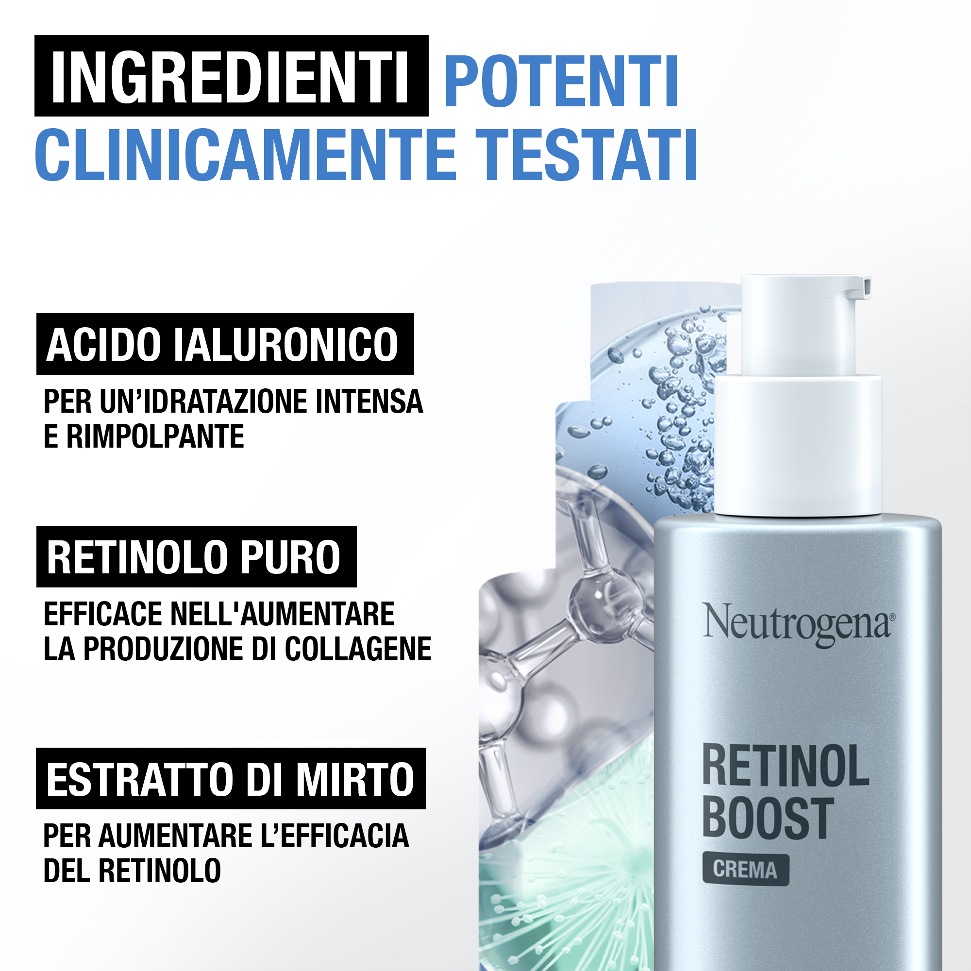 Neutrogena Retinol Boost Crema Viso 50 ml, Crema viso antirughe con Retinolo Puro anti-età Neutrogena Retinol Boost Crema Viso 50 ml, Crema viso antirughe con Retinolo Puro anti-età