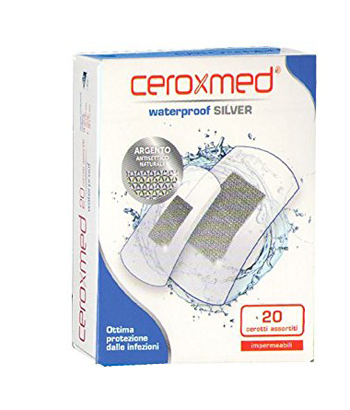 Ceroxmed Waterproof Silver Cerotti Impermeabili 20 Pezzi Assortiti Ceroxmed Waterproof Silver Cerotti Impermeabili 20 Pezzi Assortiti