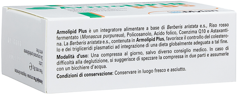 ArmoLipid Plus - Integratore per il colesterolo - 30 compresse - Confezione Italiana Originale ArmoLipid Plus - Integratore per il colesterolo - 30 compresse - Confezione Italiana Originale