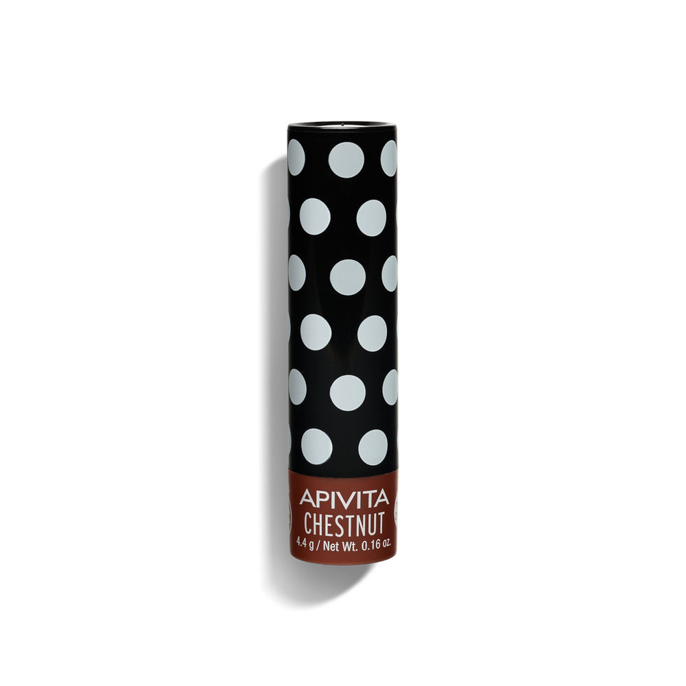 Apivita - Balsamo Labbra Alla Castagna 4,4 g - Colore Cioccolato