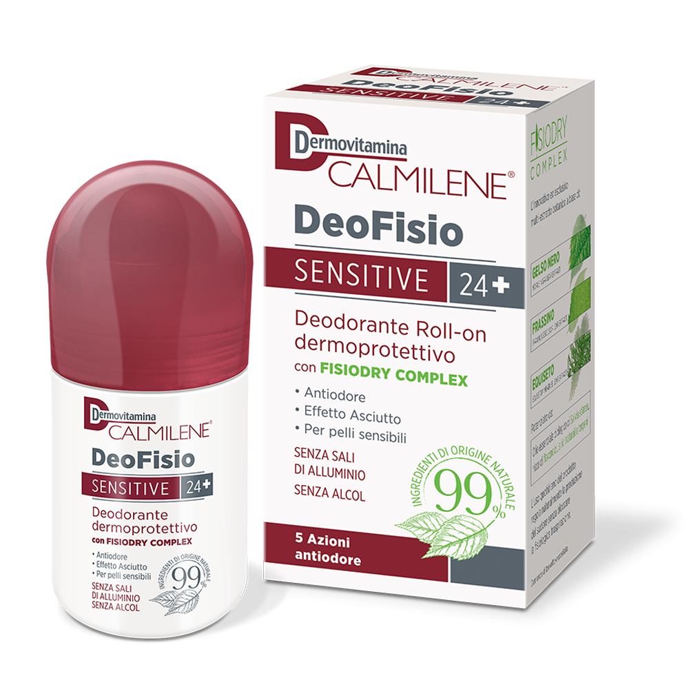 Dermovitamina Calmilene DeoFisio Sensitive 24+ Deodorante Roll-On 75 ml Dermovitamina Calmilene DeoFisio Sensitive 24+ Deodorante Roll-On 75 ml