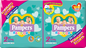 PAMPERS BABY DRYDUO DWCT MIN48