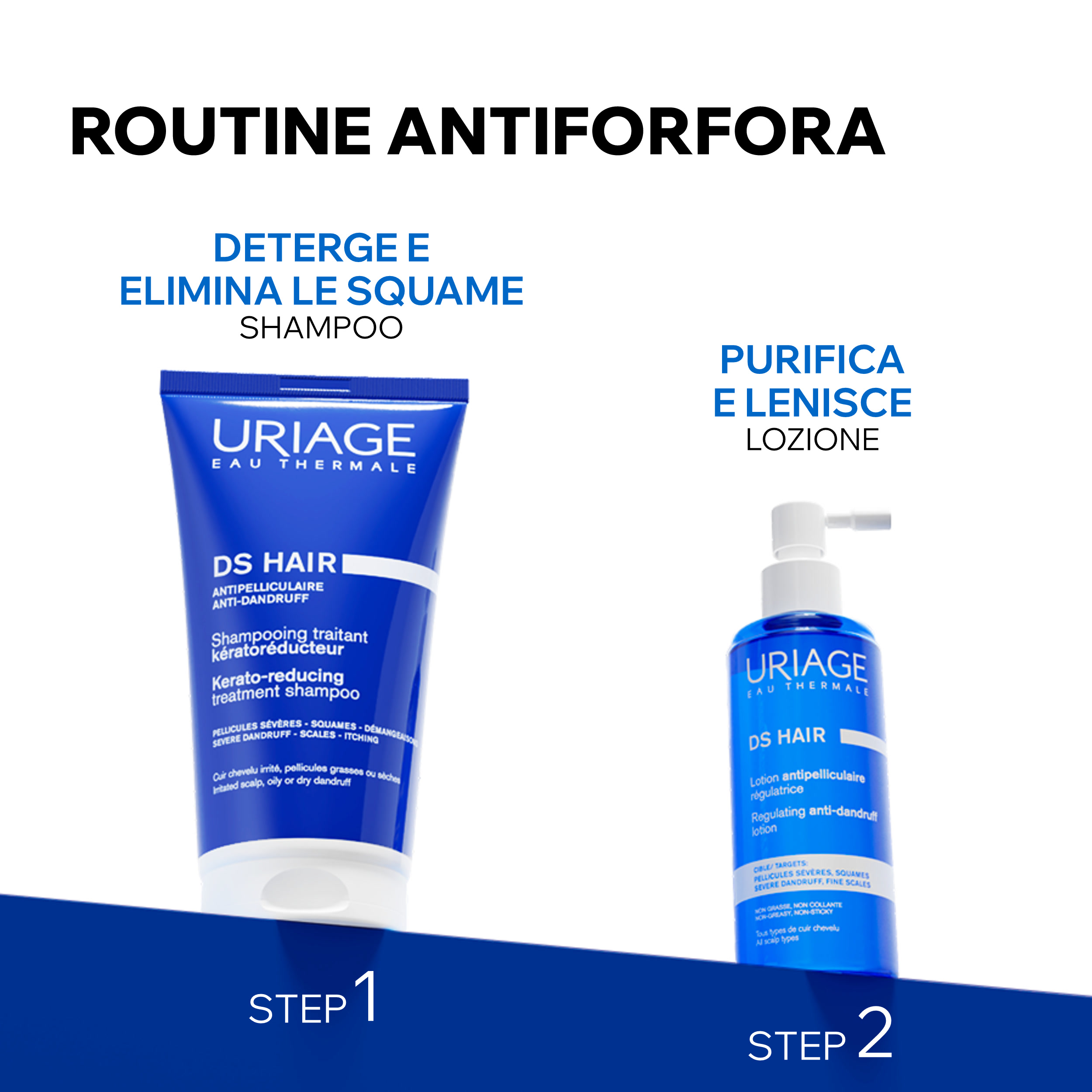 Uriage DS Hair - Lozione Antiforfora Intensiva Per Forfora Grassa O Secca 100 ml