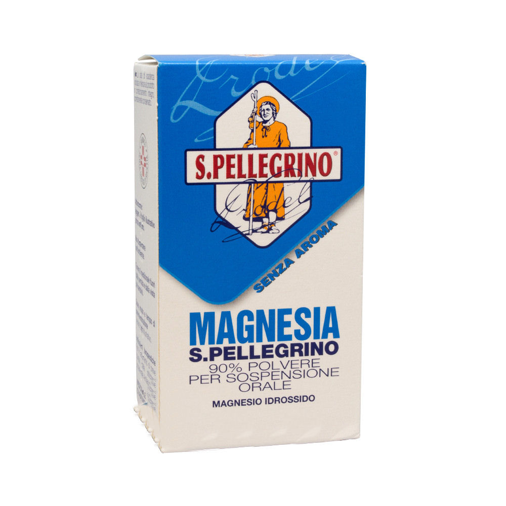 Magnesia S. Pellegrino 90% Polvere Magnesio Idrossido Antiacido 100g Magnesia S. Pellegrino 90% Polvere Magnesio Idrossido Antiacido 100g