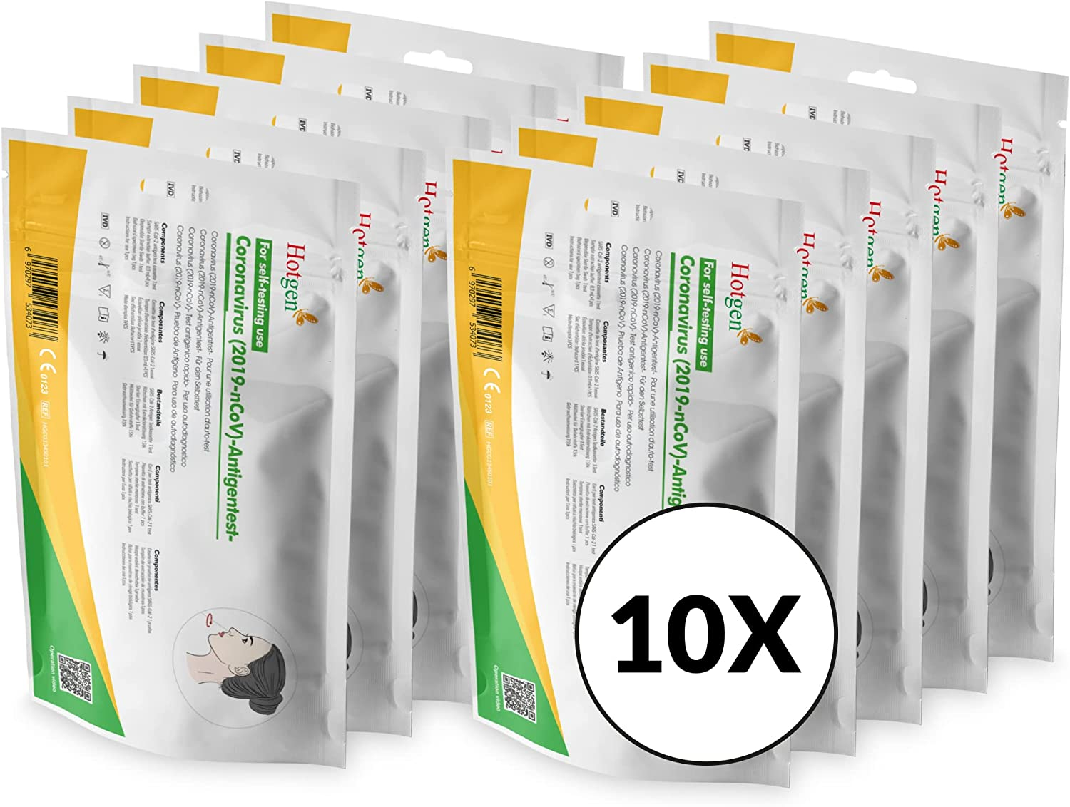 Hotgen Test Coronavirus (2019-nCoV) Tampone antigenico rapido