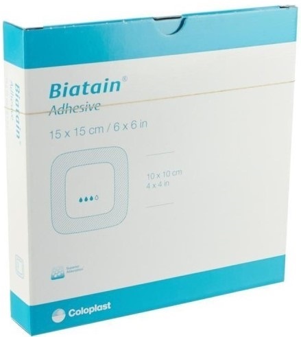 Biatain Adesivo Medicazione 15x15 cm 5 Pezzi