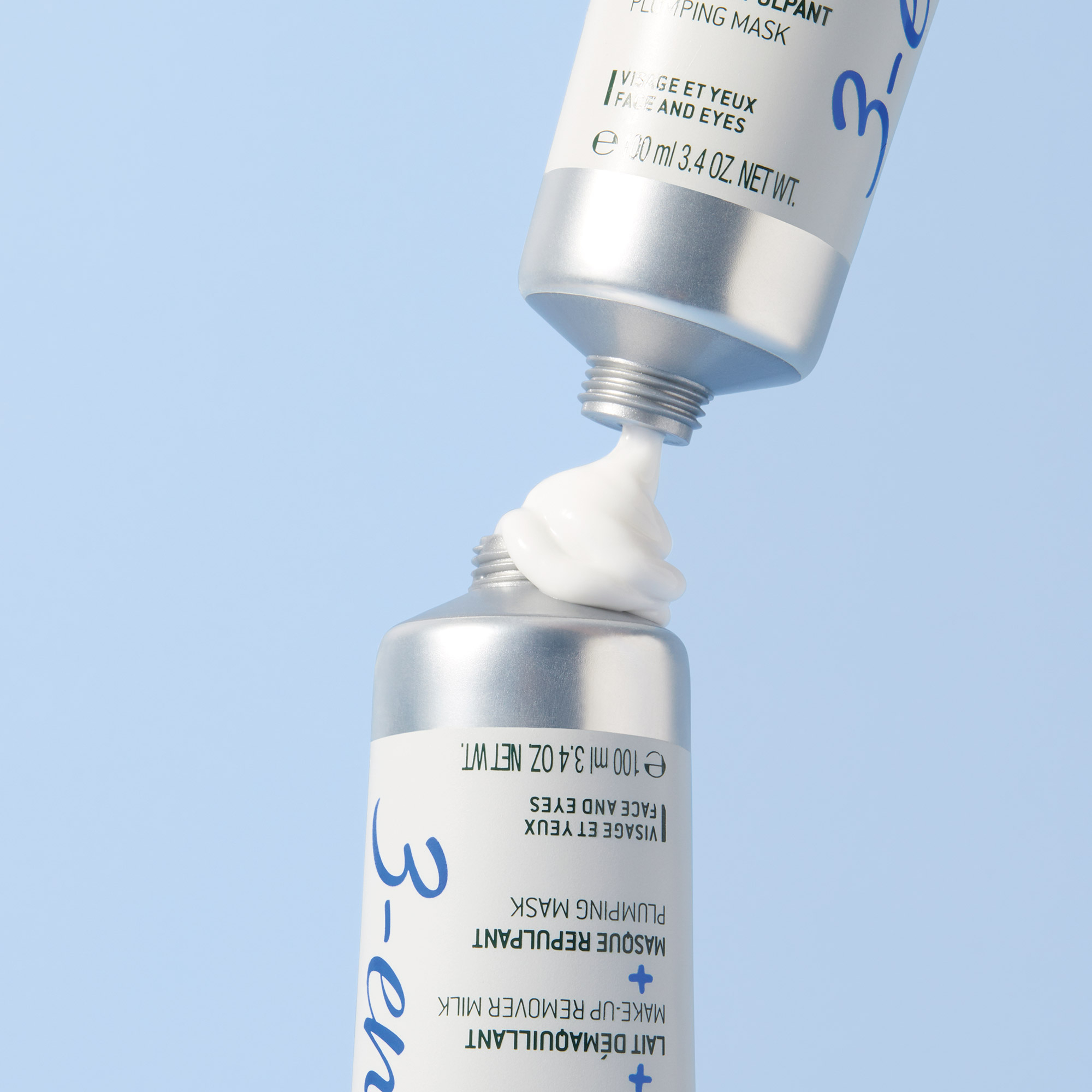 Nuxe Crème Fraîche® De Beautè 3-In-1, Crema Idratante 48H, Latte Struccante, Maschera Rimpolpante 100 ml.