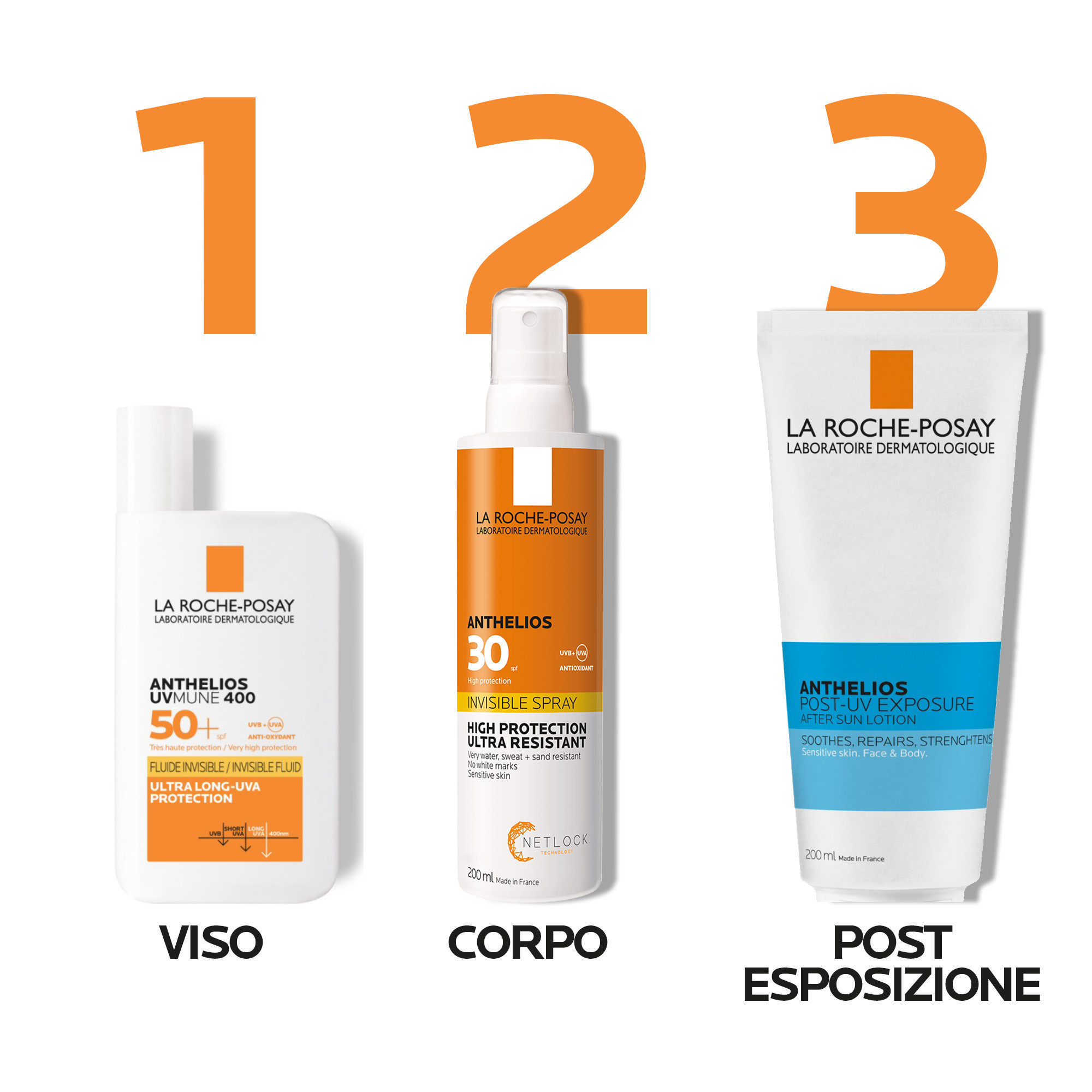 La Roche-Posay Anthelios - Spray Solare Invisible SPF30 Corpo 200 ml