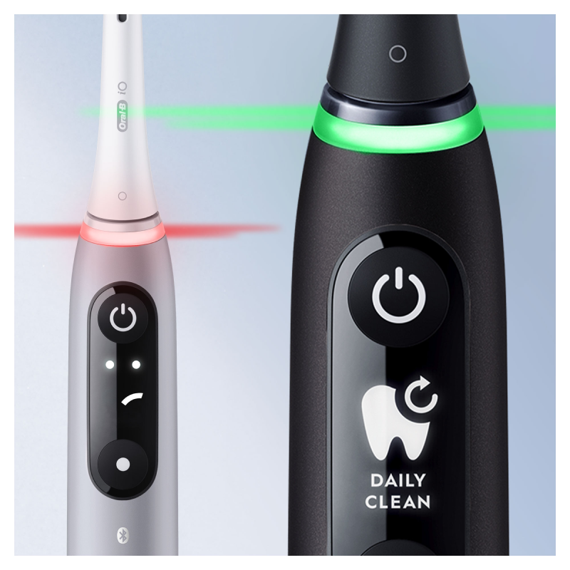 Oral-B iO - 6 - Spazzolino Elettrico Ricaricabile Nero Lava con Custodia da Viaggio