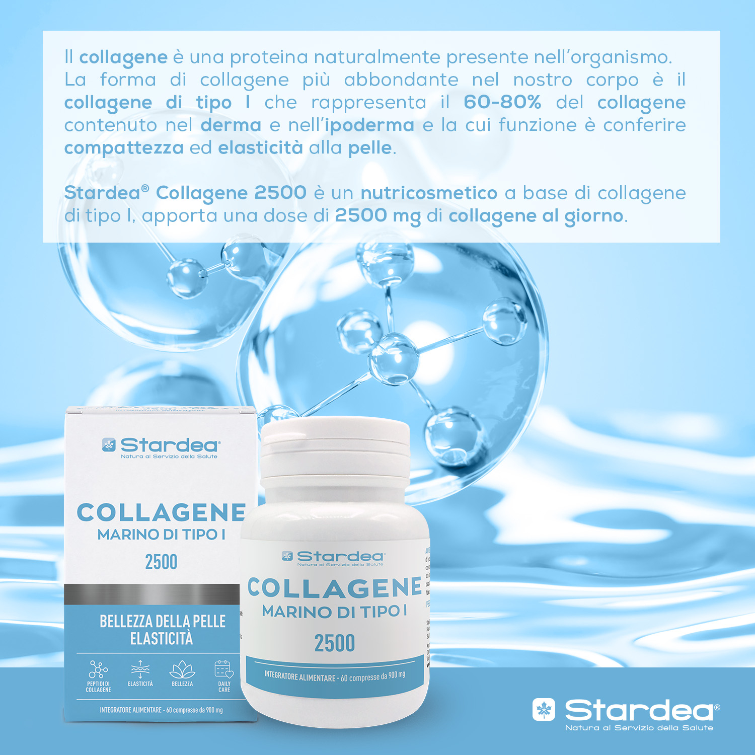 INTEGRATORE ALIMENTARE - 60 compresse a base di COLLAGENE MARINO DI TIPO I e Zinco per la BELLEZZA DELLA PELLE, ELASTICITÀ INTEGRATORE ALIMENTARE - 60 compresse a base di COLLAGENE MARINO DI TIPO I e Zinco per la BELLEZZA DELLA PELLE, ELASTICITÀ