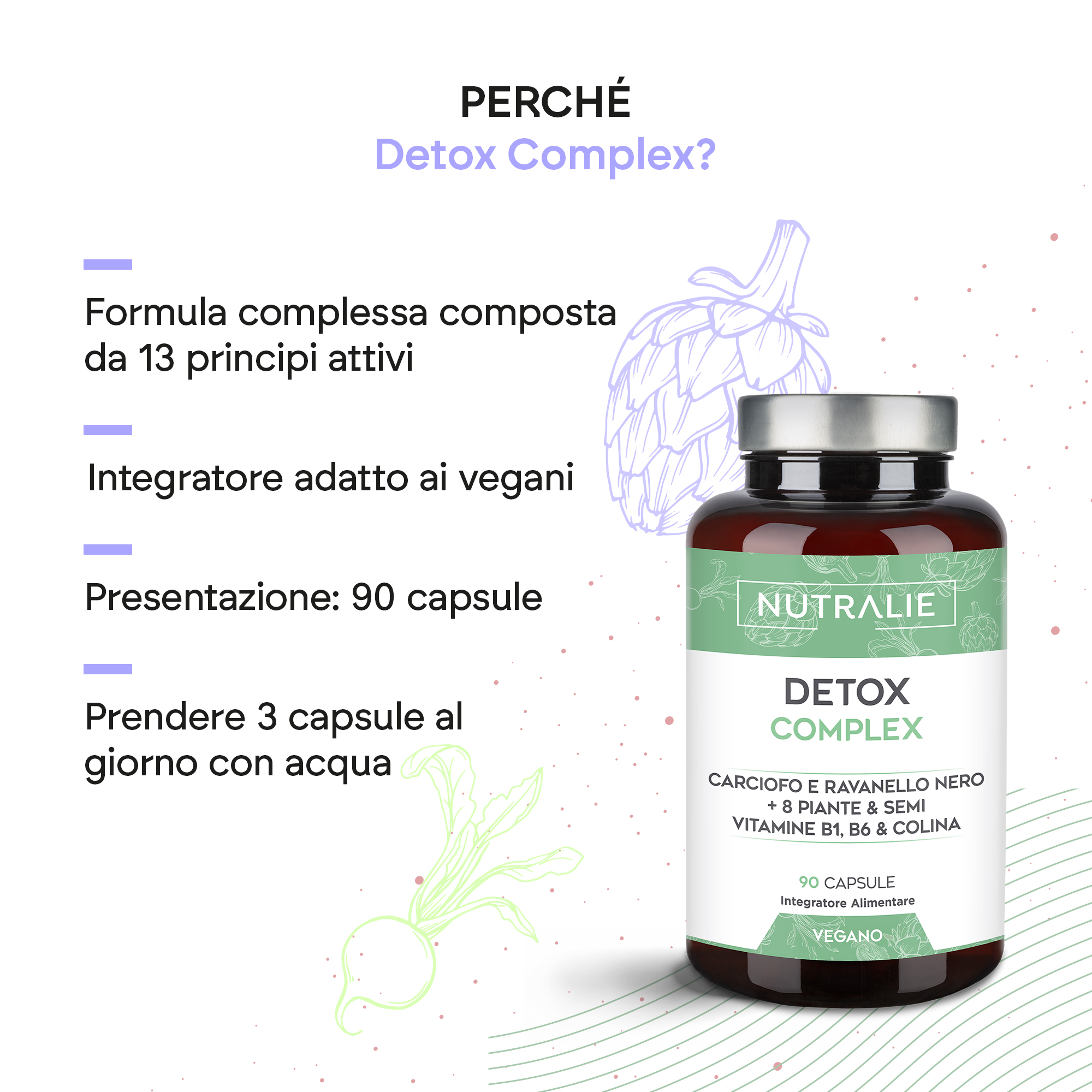 Nutralie Detox Complex 90 Capsule - Integratore Depurativo