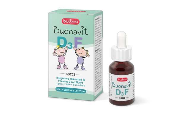 Buonavit D3F Integratore Ossa e Denti Gocce 12 ml Buonavit D3F Integratore Ossa e Denti Gocce 12 ml