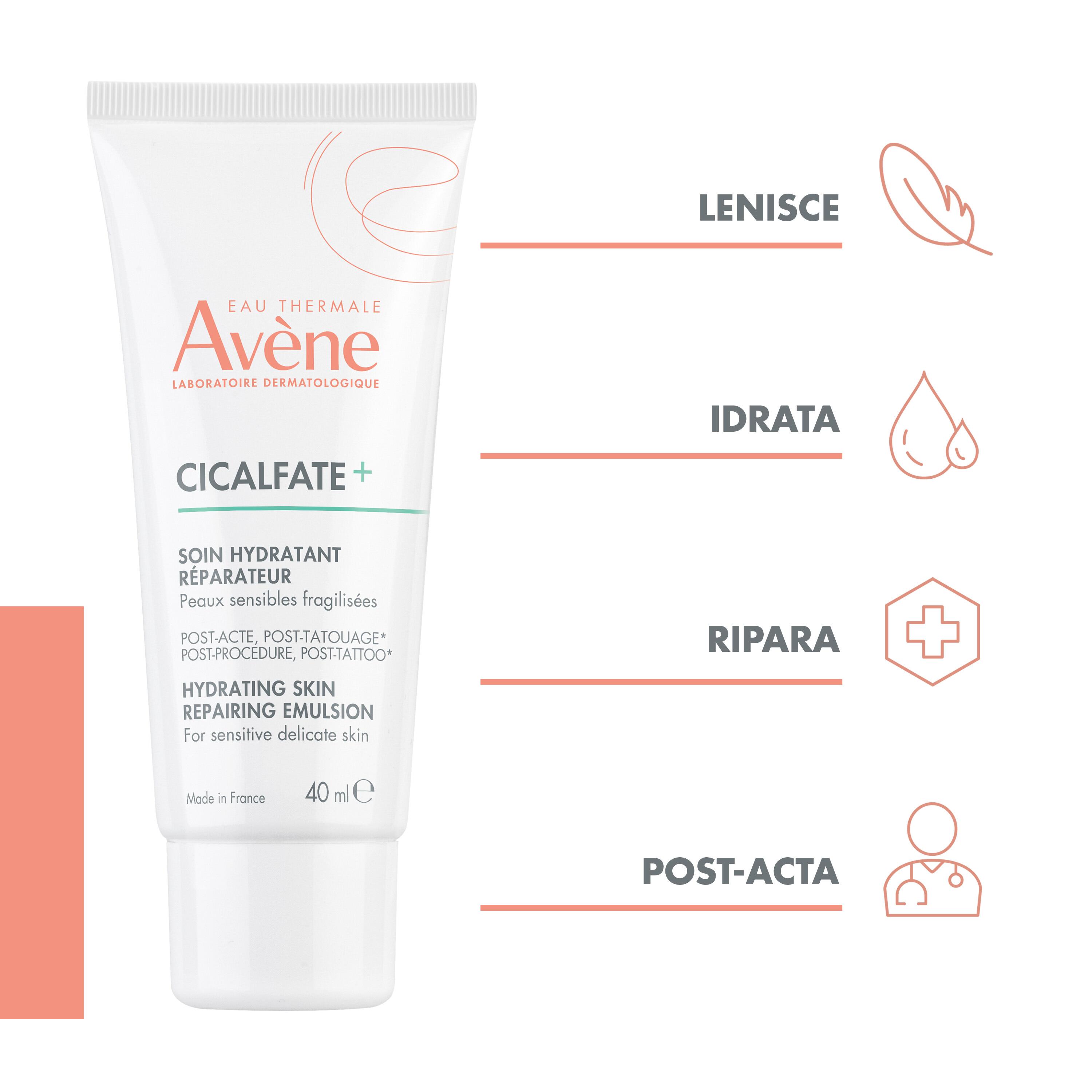 Avène Cicalfate+ - Trattamento Idratante Ristrutturante Post Acta E Post Tatuaggio 40 ml