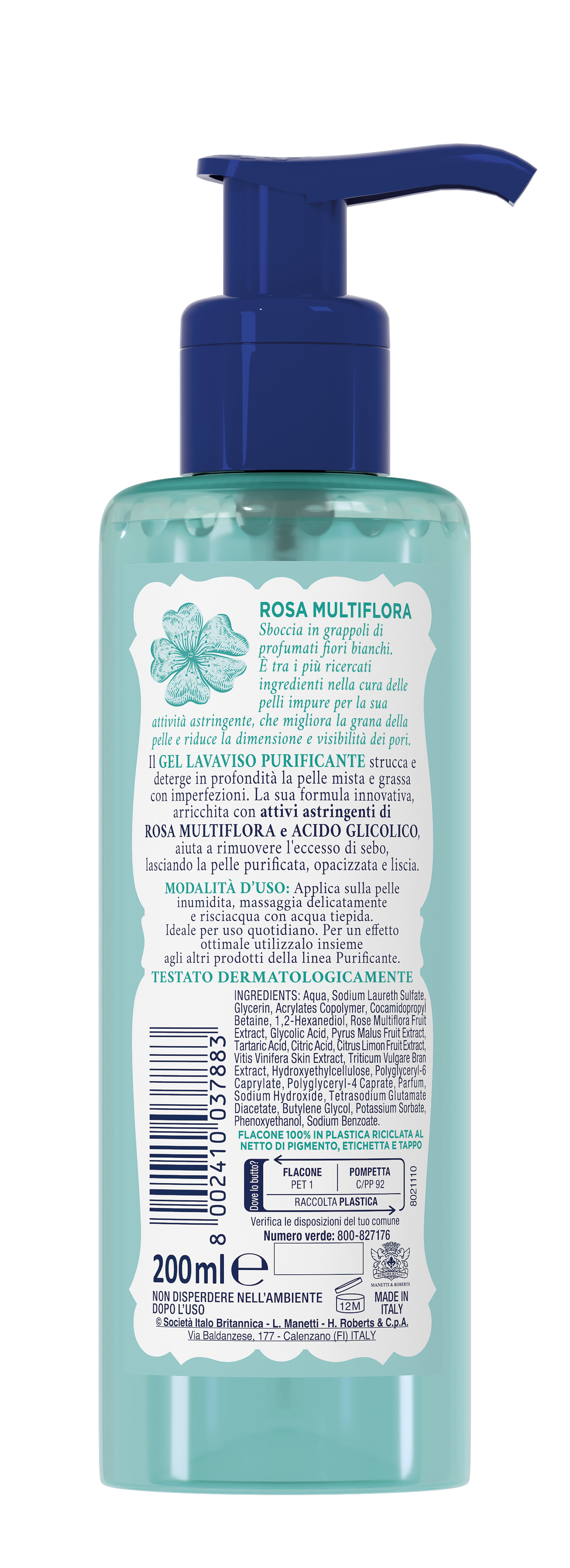 Acqua Alle Rose - Gel Lavaviso Purificante Viso 200 ml