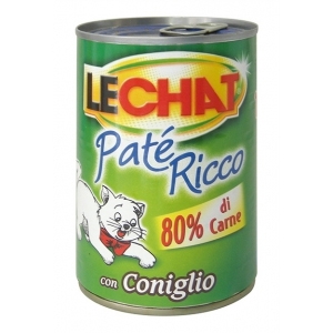 LECHAT GATTO PATE' CONIGLIO 400GR (lattina)