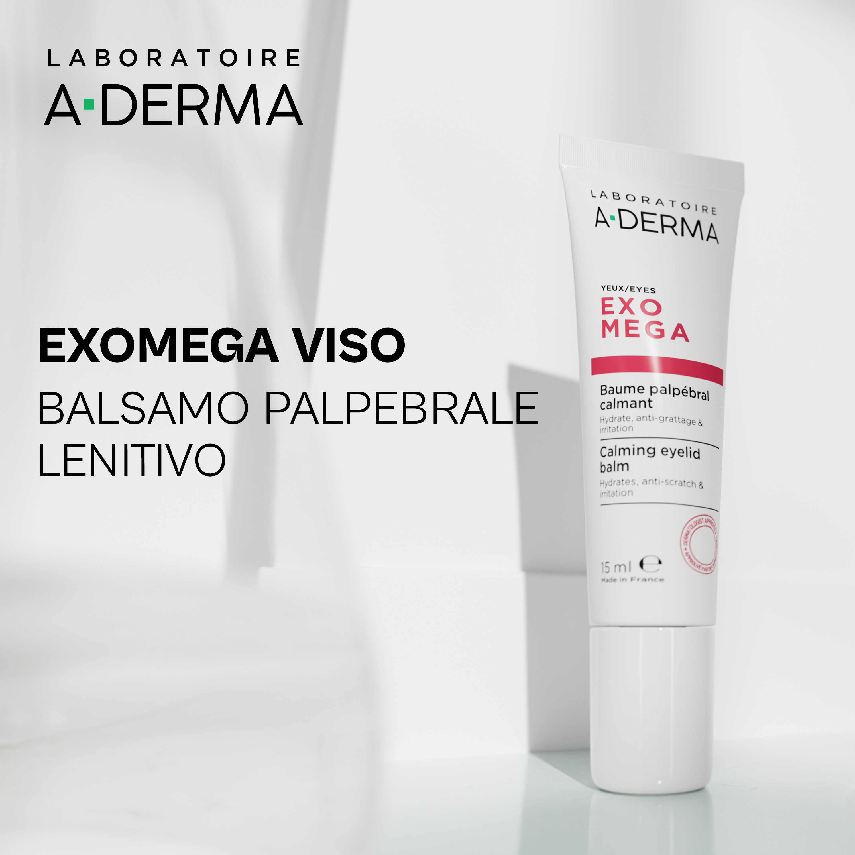 A-Derma Exomega - Balsamo Palpebrale Lenitivo 15 ml