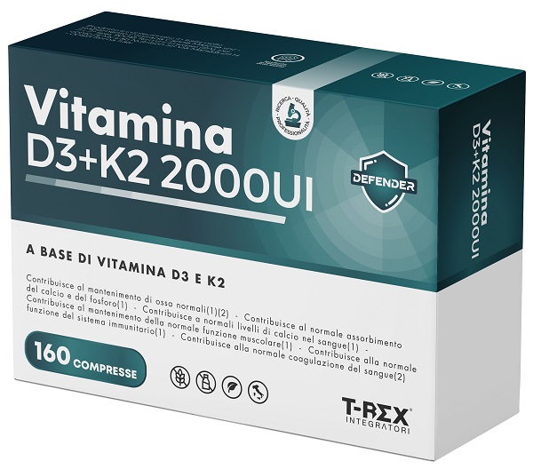 T-REX VITAMINA D3+K2 2000UI