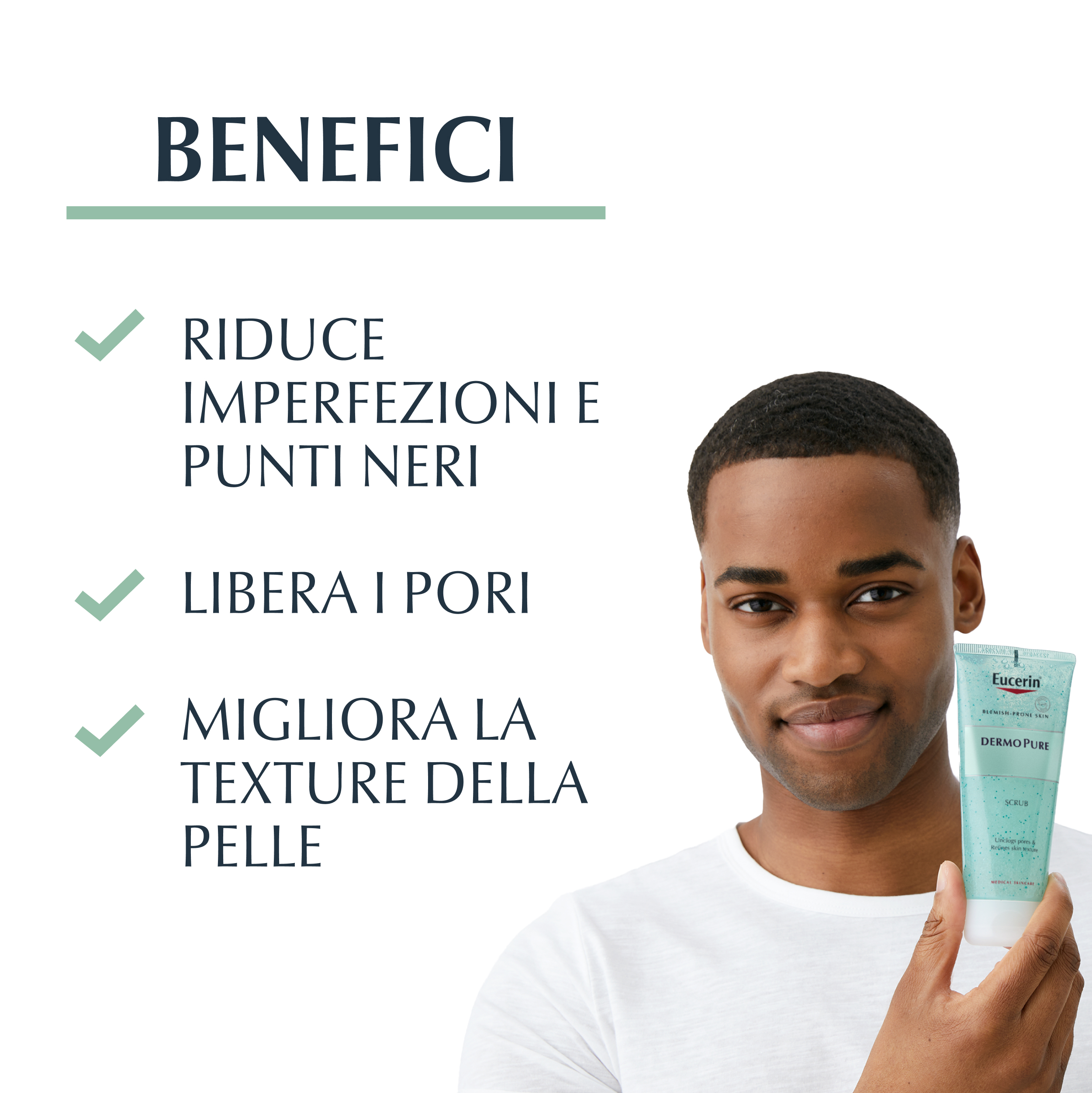 Eucerin DermoPurifyer Oil Control Scrub Detergente Levigante 100 ml Eucerin DermoPurifyer Oil Control Scrub Detergente Levigante 100 ml