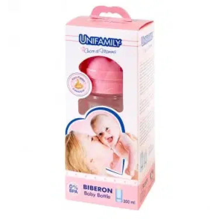 UNIFAMILY BIB 300ML CAUC GIRL
