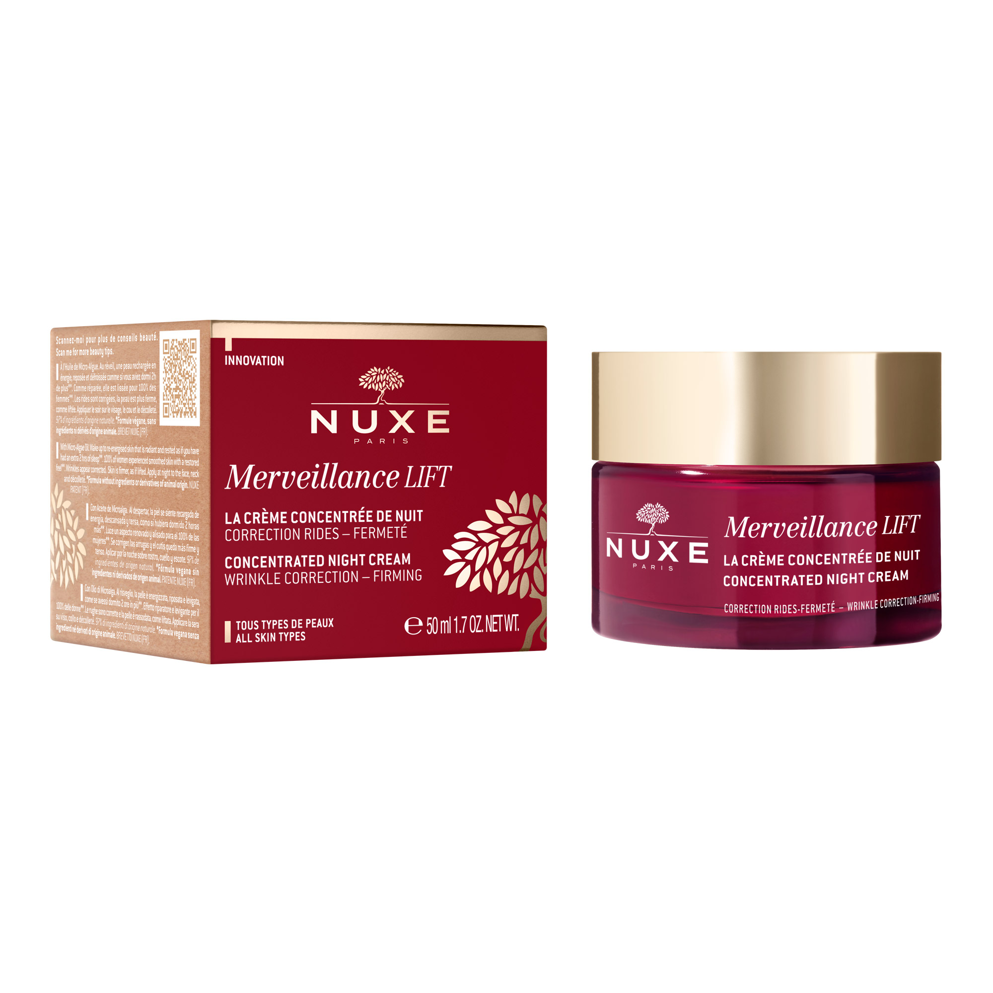 Nuxe - Merveillance Lift - Crema Antirughe Notte 50 ml