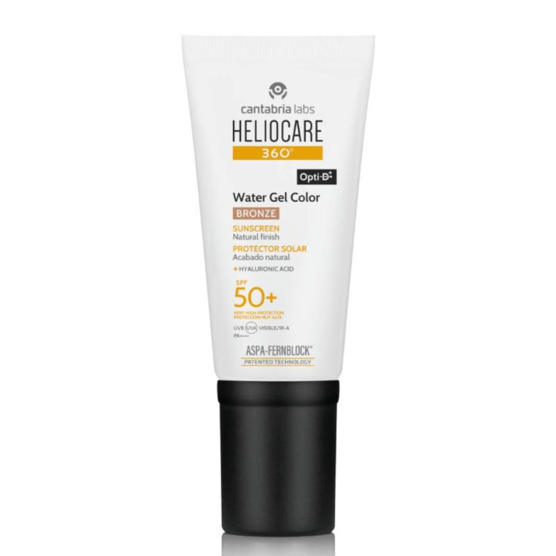 Heliocare 360° - Water Gel Color SPF50+ Protezione Solare Colorata Viso 50 ml - Bronze