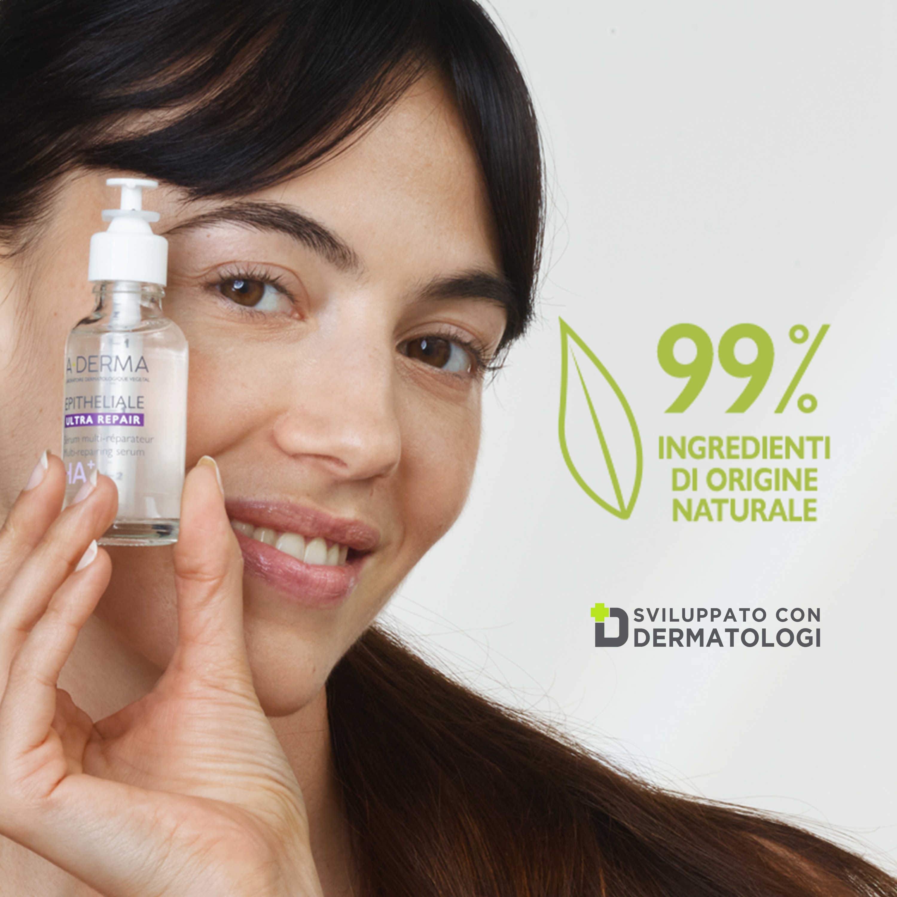 A-Derma Epitheliale Ultra Repair  Siero multi-ristrutturante, Anti-rughe, Acido Ialuronico, 30ml