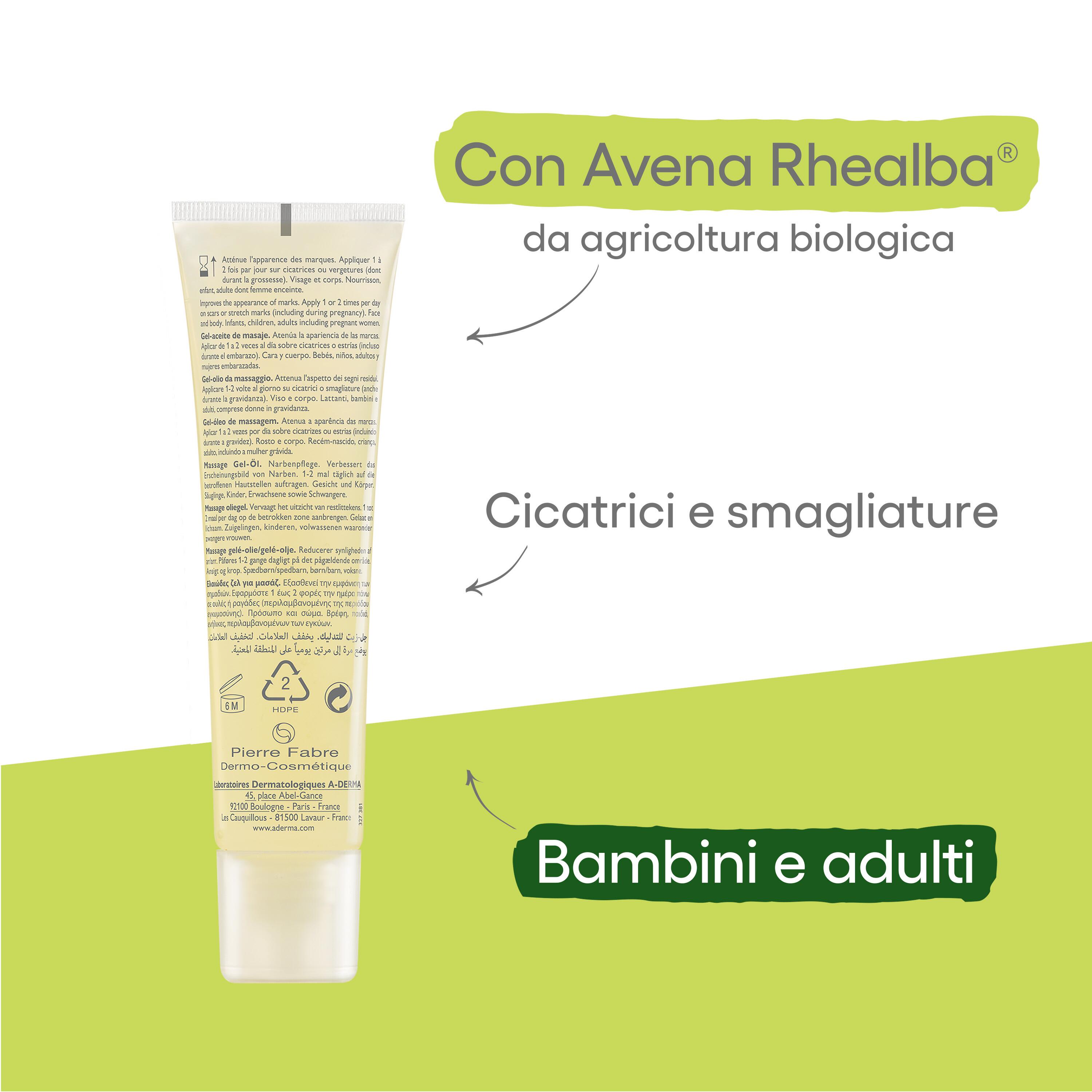 A-Derma Epitheliale A.H. Ultra Repair - Gel-Olio Massaggio Per Cicatrici E Smagliature 40 ml