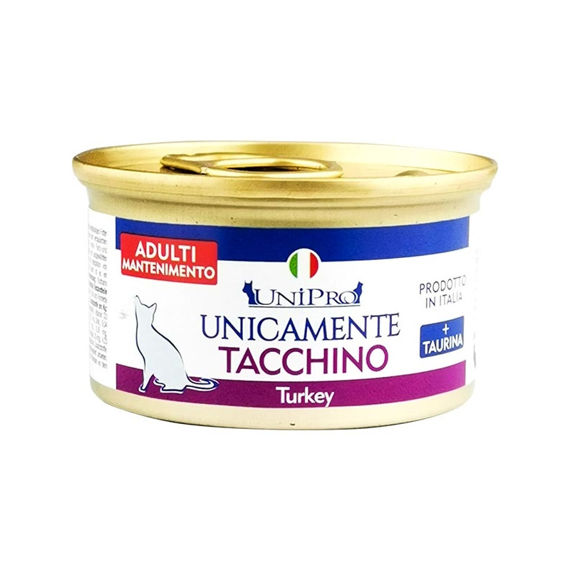 UNIPRO GATTO UNICAMENTE ADULTI MANTENIMENTO TACCHINO 85GR (lattina)