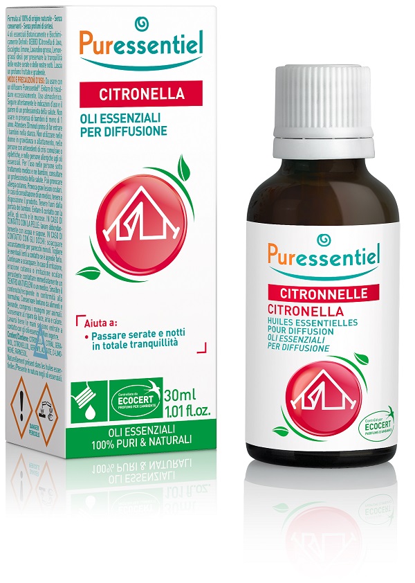 Puressentiel Miscela di Oli per Diffusione Alla Citronella 30 ml
