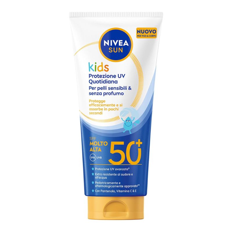 Nivea Sun - Kids Protezione Uv Quotidiana - Crema Solare SPF50+ Corpo 100 ml