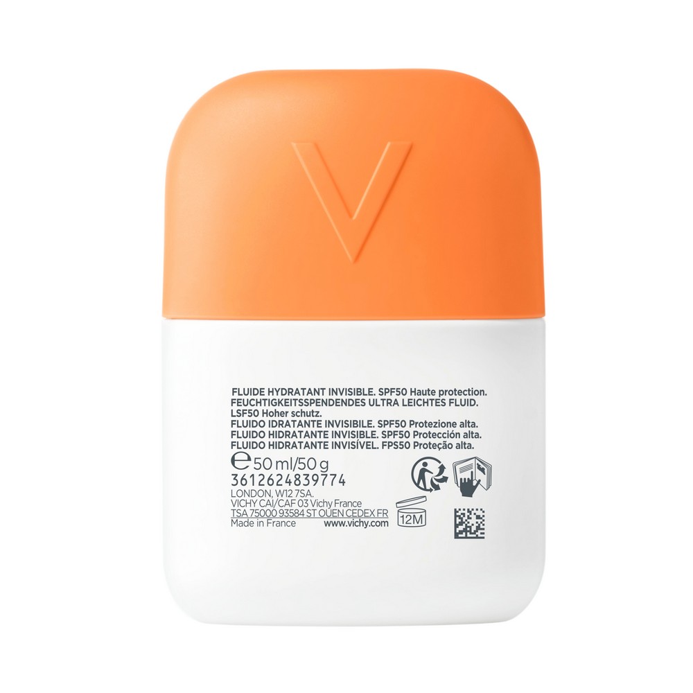 Vichy - Capital Soleil - Uv Aqua SPF50 Protezione Elevata - Fluido Idratante Viso 50 ml