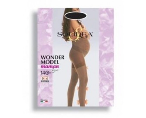 Solidea Wonder Model Maman Sheer 140 DEN Collant Compressivo Colore Nero Taglia ML