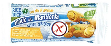 Rice&Rice Snack di Riso alla Mandorla Senza Glutine 25 g Rice&Rice Snack di Riso alla Mandorla Senza Glutine 25 g