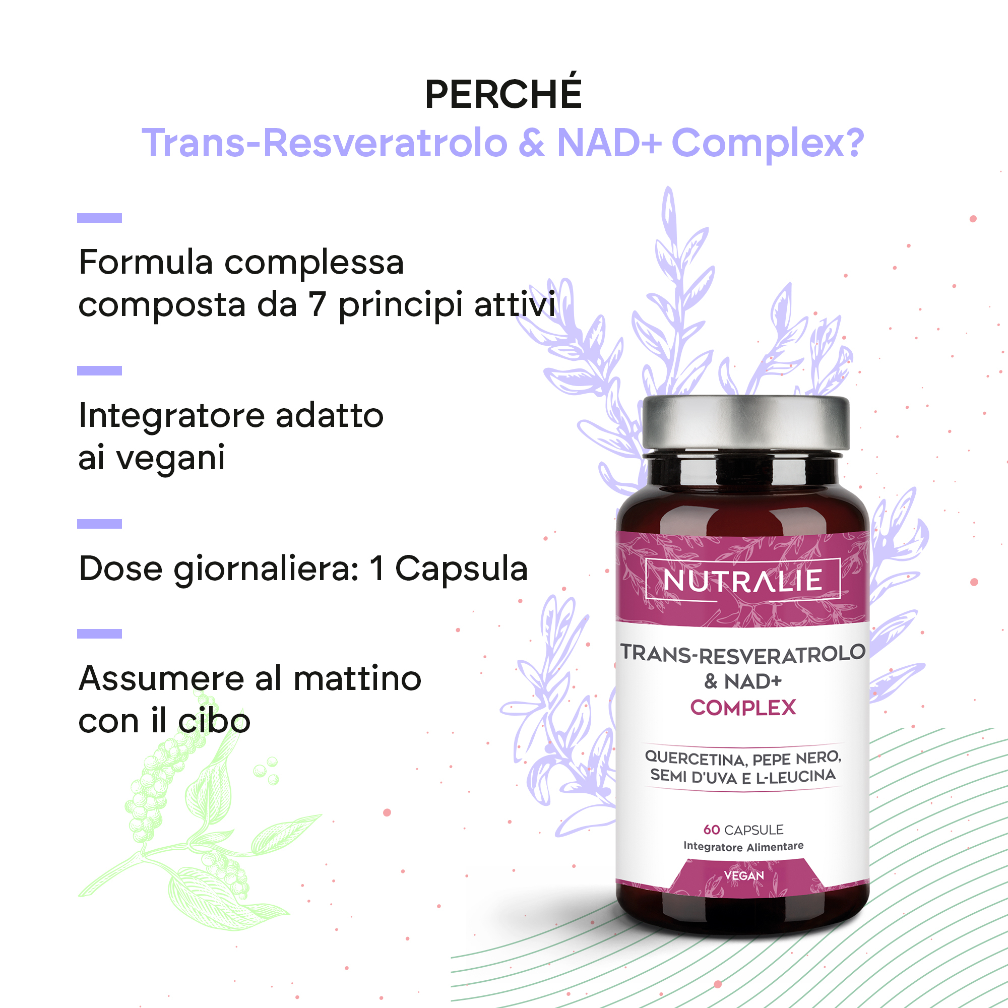 NUTRALIE TRANS RESVERATROL&NAD