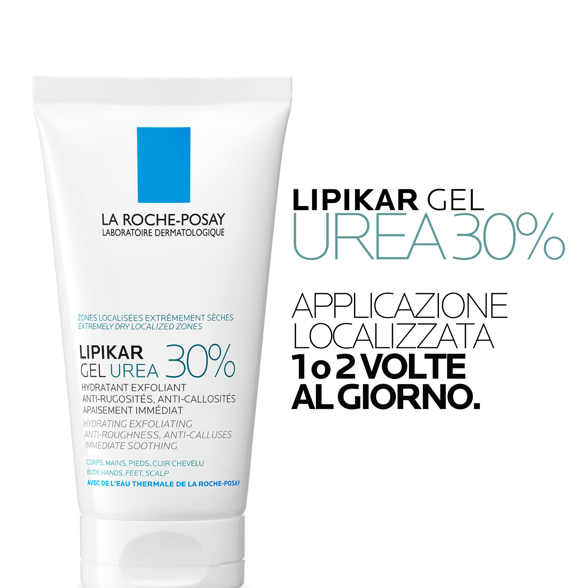 La Roche-Posay Lipikar Gel Urea 30% idratante esfoliante con Urea 30% e Niacinamide 50ml La Roche-Posay Lipikar Gel Urea 30% idratante esfoliante con Urea 30% e Niacinamide 50ml