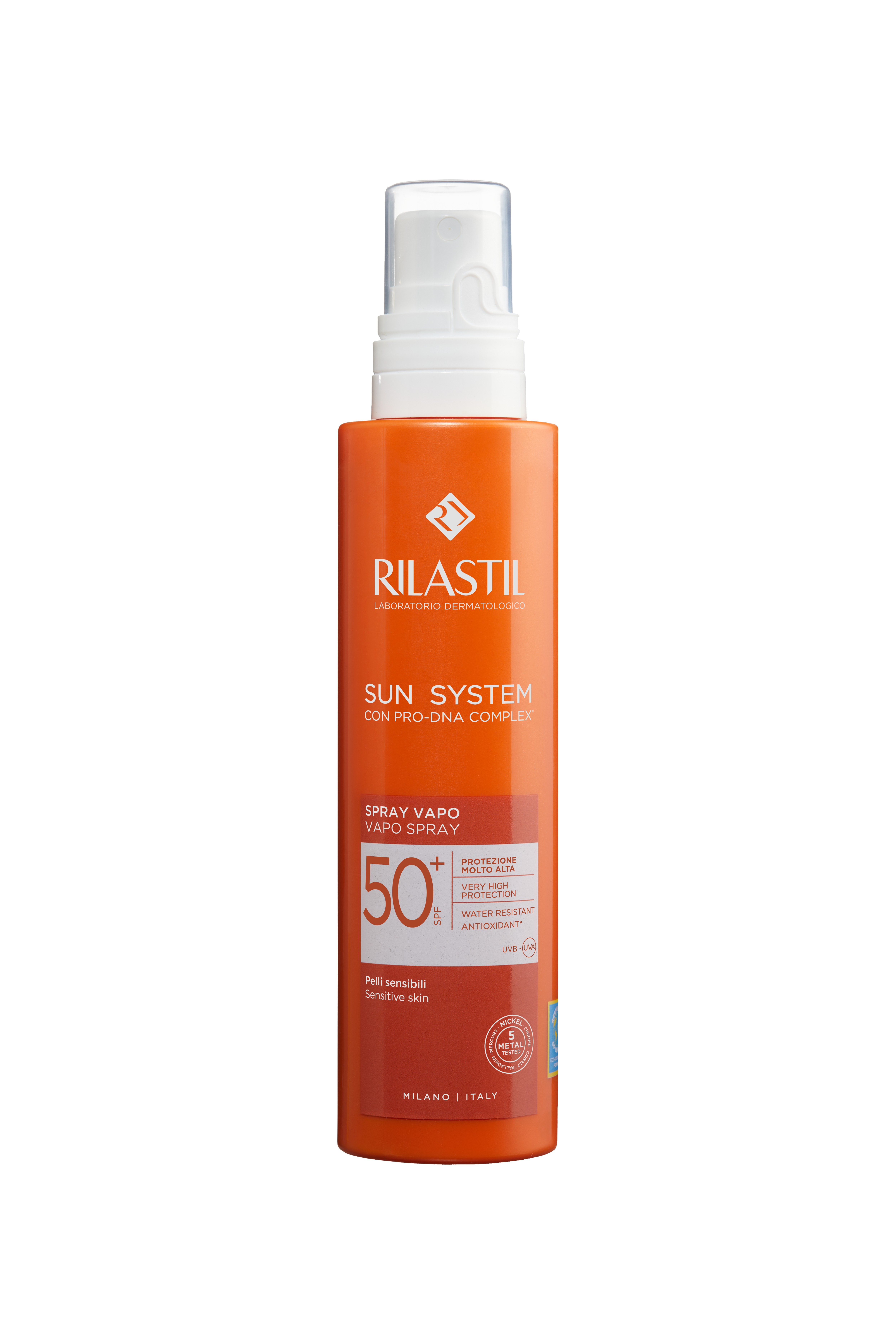 Rilastil Sun System - Spray Solare Corpo SPF50+ Per Pelle Sensibile Vapo 200 ml
