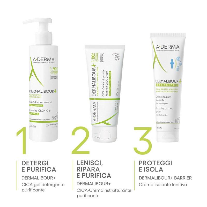 A-DERMA DERMALIBOUR + CICA Crema Isolante Lenitiva 50mL A-DERMA DERMALIBOUR + CICA Crema Isolante Lenitiva 50mL