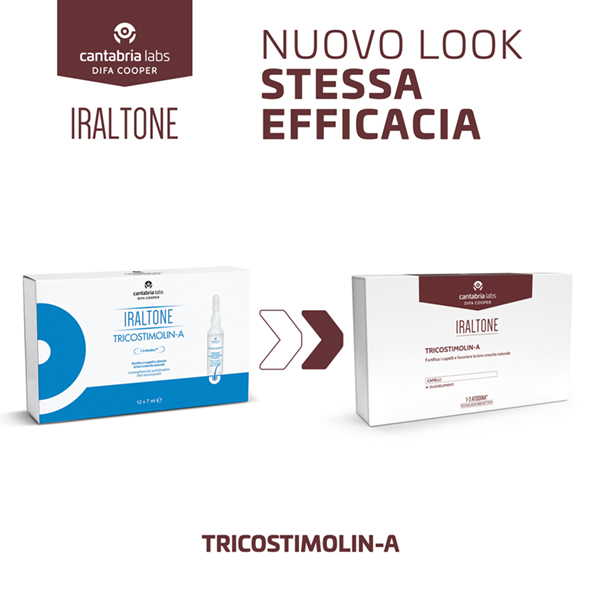 Cantabria Labs Difa Cooper Iraltone Tricostimolin-A 12 Fiale - Trattamento Ricrescita Capelli