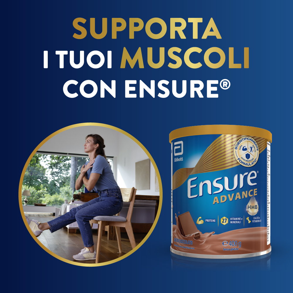 Ensure® Advance Integratore in polvere forza & energia 400g Cioccolato