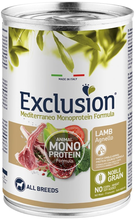 EXCLUSION M ADULT LAMB 400G