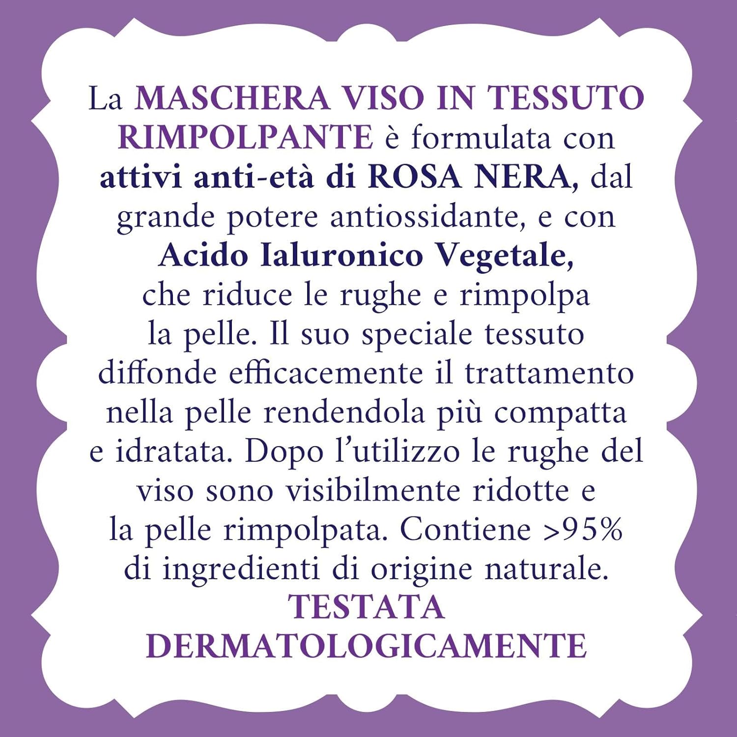 Acqua Alle Rose - 1 Maschera In Tessuto Rimpolpante Viso