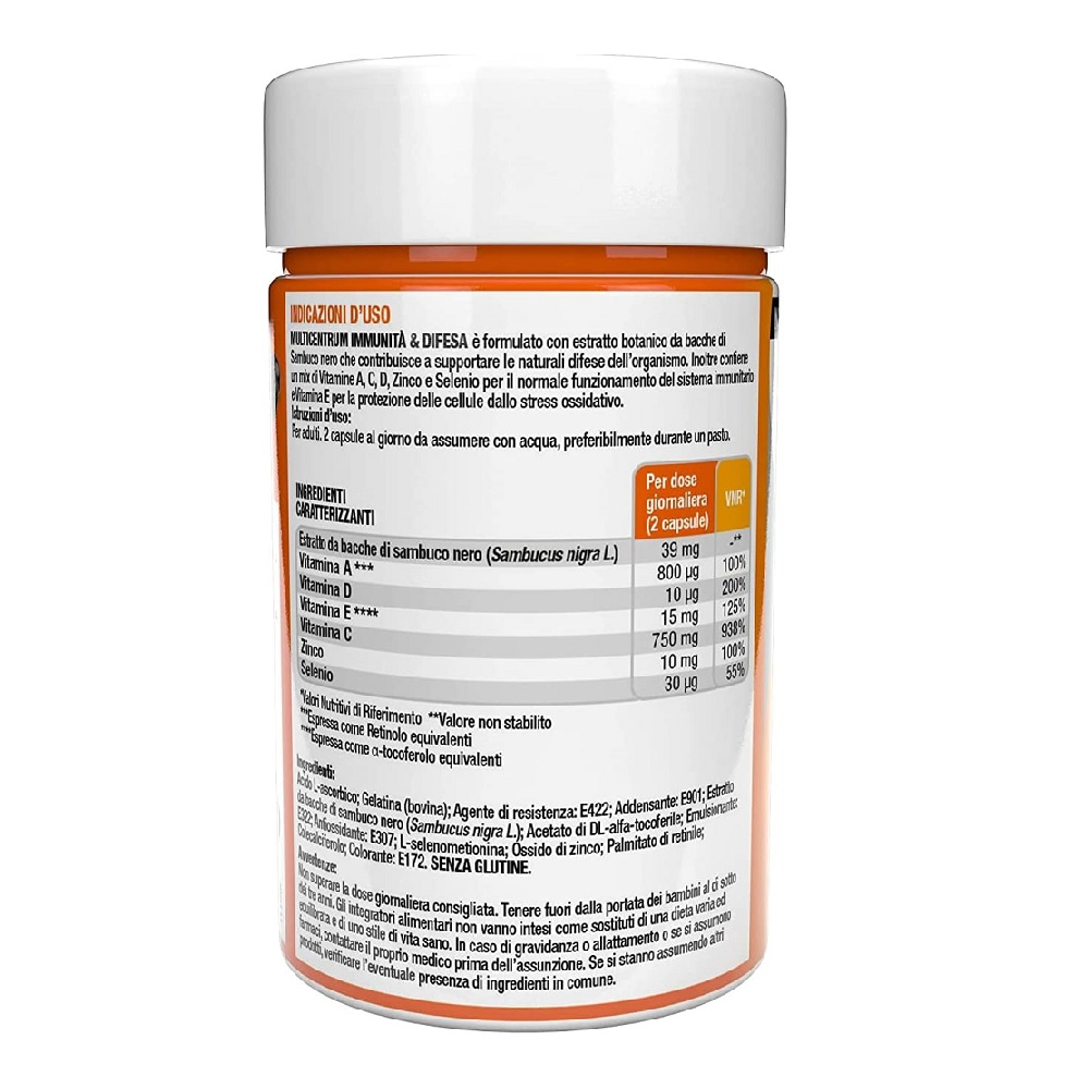 Multicentrum Immuno & Difesa con Sambuco Integratore Alimentare Difese Immunitarie Vitamina C 30 cpr Multicentrum Immuno & Difesa con Sambuco Integratore Alimentare Difese Immunitarie Vitamina C 30 cpr