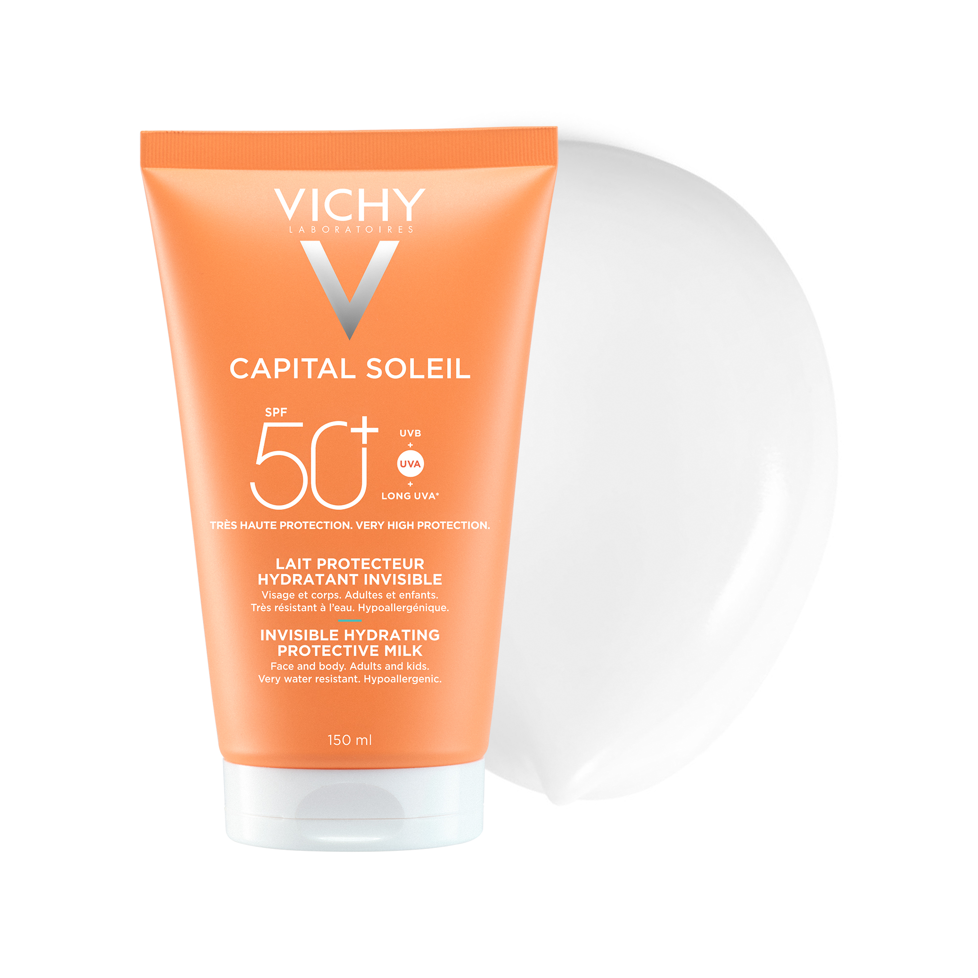 Vichy - Capital Soleil - Latte Idratante Fresco Protezione Molto Alta SPF50+ Viso E Corpo 150 ml